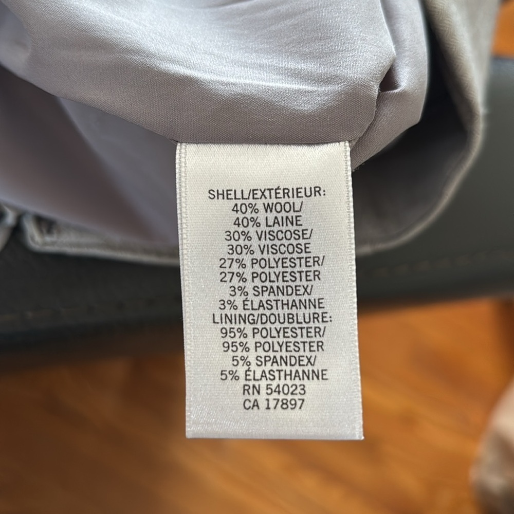 Banana Republic Factory Grey Wool Blend Mini Skirt Size 6 - Picture 7 of 7